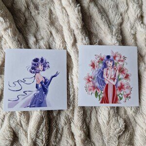 Sailor Moon small prints by Juju Art Studio. Sailor Saturn